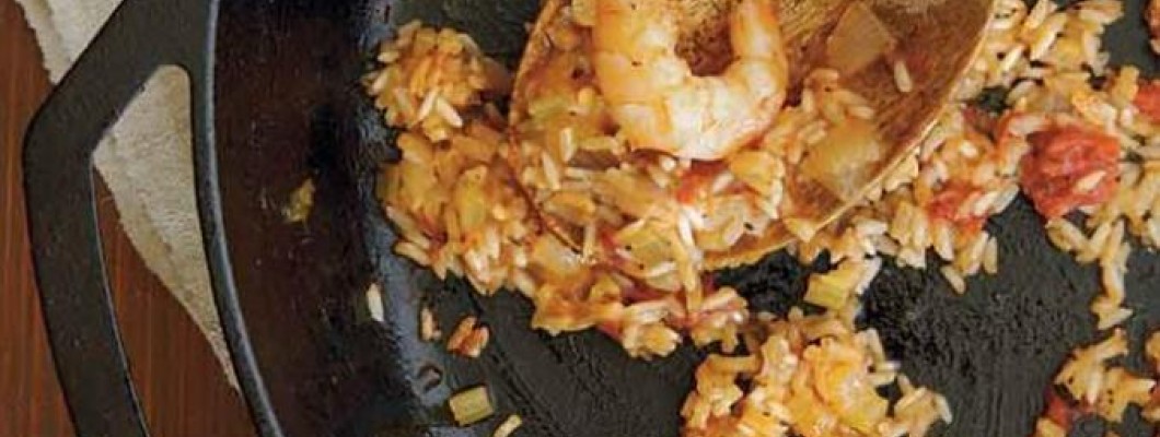 Червен ориз Савана в плитка чугунена тенджера