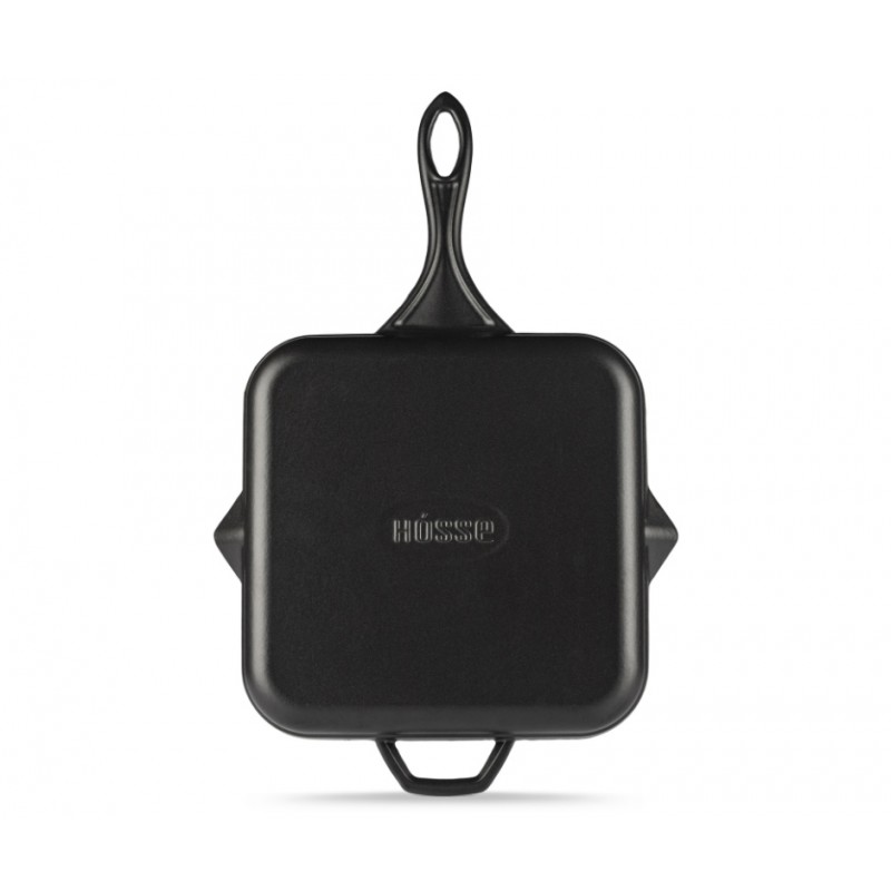 Емайлиран Чугунен Грил Тиган Hosse, Black Onyx, 28х28см | Чугунен Грил Тиган | Чугунен тиган |